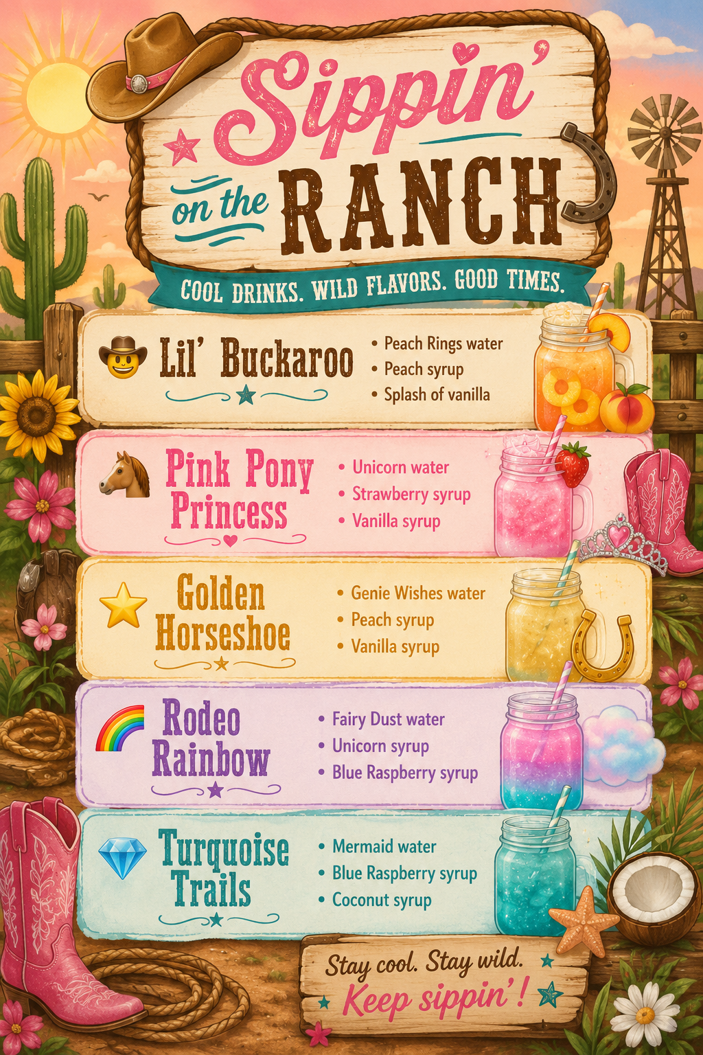 Sippin' on the ranch